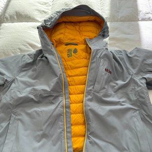 Men's Stio Ski Jacket XXL Grey/Yellow